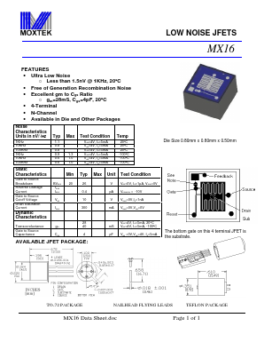 MX16 Datasheet PDF ETC1