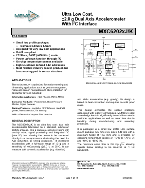 MXC6202XK Datasheet PDF ETC1