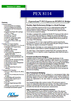 PEX8114-AA13BI Datasheet PDF ETC1