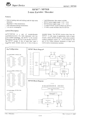 SD7017 Datasheet PDF ETC1