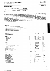 SDA3002 Datasheet PDF ETC1