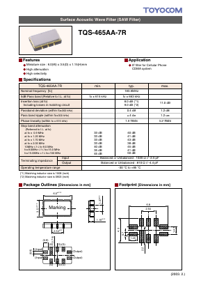 TQS-465AA-7R Datasheet PDF ETC1