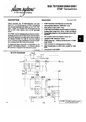 75T2089 Datasheet PDF ETC1