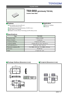 TSX-5032 Datasheet PDF ETC1
