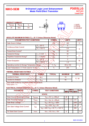 P3055LLG Datasheet PDF ETC2