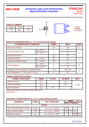 P3055LSG Datasheet PDF ETC2