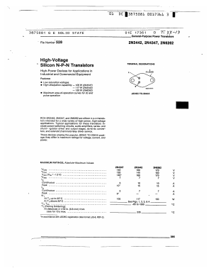 2N3442 Datasheet PDF ETC2