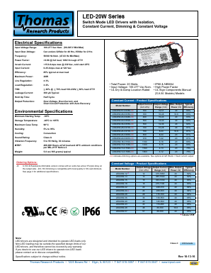 LED-20W Datasheet PDF ETC2