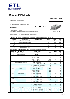 BAP65-02 Datasheet PDF E-Tech Electronics LTD