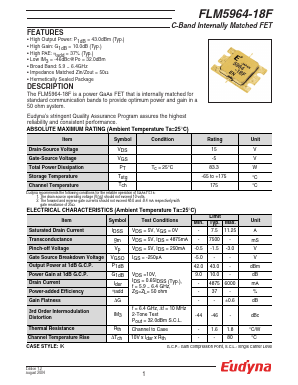 FLM5964-18F Datasheet PDF Eudyna Devices Inc