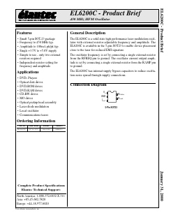 EL6200CW Datasheet PDF Elantec -> Intersil