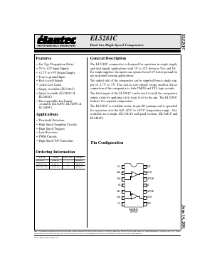 EL5281C Datasheet PDF Elantec -> Intersil