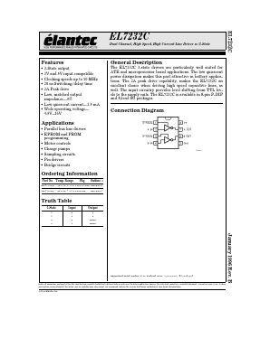 EL7232CS Datasheet PDF Elantec -> Intersil