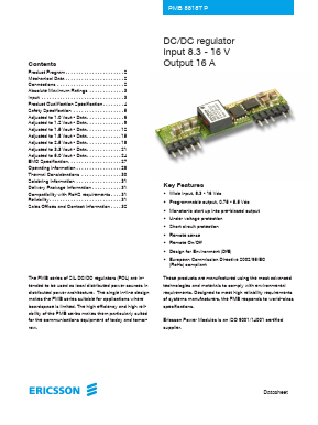 PMB8218HP Datasheet PDF Ericsson 