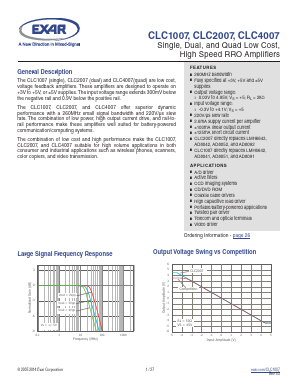 CLC2007 Datasheet PDF Exar Corporation