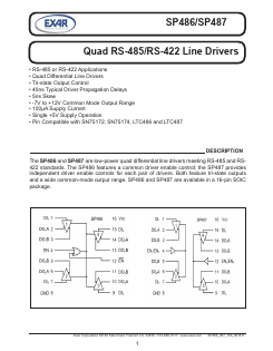 SP486CT-L Datasheet PDF Exar Corporation