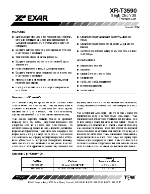 XR-T3590ID Datasheet PDF Exar Corporation