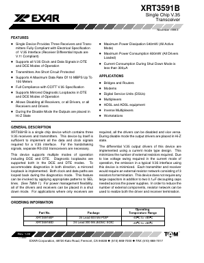 XRT3591B Datasheet PDF Exar Corporation