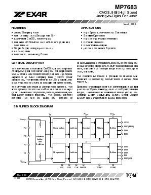 MP7683 Datasheet PDF Exar Corporation