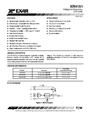 XR4151CP-F Datasheet PDF Exar Corporation