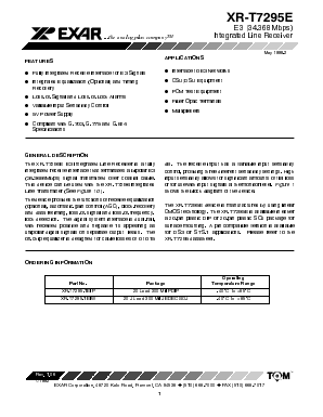 XRT7295E Datasheet PDF Exar Corporation