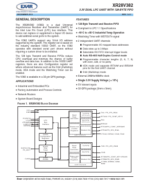 XR28V382IL32TR-F Datasheet PDF Exar Corporation
