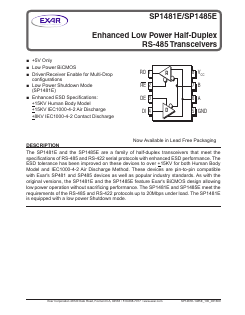SP1485E Datasheet PDF Exar Corporation