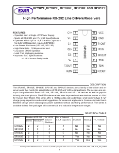 SP310ECP-L Datasheet PDF Exar Corporation