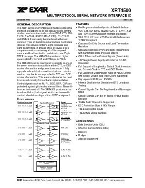 XRT4500 Datasheet PDF Exar Corporation