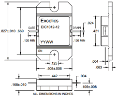 EIC1012-12 Datasheet PDF Excelics Semiconductor, Inc.