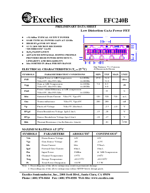 EFC240B Datasheet PDF Excelics Semiconductor, Inc.