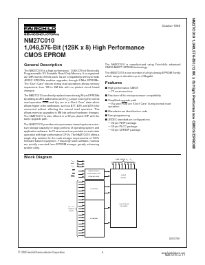 NM27C010Q90 Datasheet PDF Fairchild Semiconductor