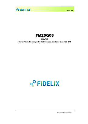 FM25Q08 Datasheet PDF FIDELIX
