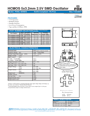 F546LR Datasheet PDF Fox Electronics