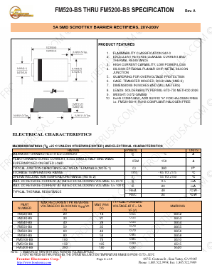 FM5100-BS Datasheet PDF Frontier Electronics.