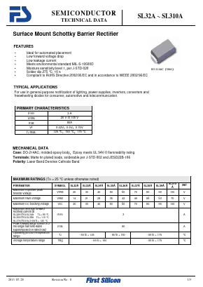SL35A Datasheet PDF First Silicon Co., Ltd