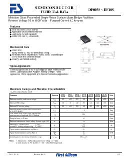 DF02S Datasheet PDF First Silicon Co., Ltd