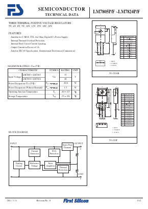LM7808P Datasheet PDF First Silicon Co., Ltd