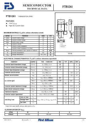 FTB1261 Datasheet PDF First Silicon Co., Ltd