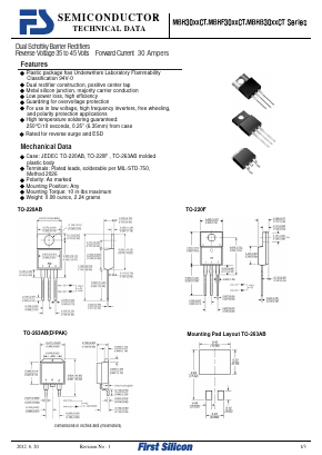 MBR3035CT Datasheet PDF First Silicon Co., Ltd