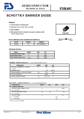 FDR40U Datasheet PDF First Silicon Co., Ltd