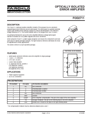 FOD2711T Datasheet PDF Fairchild Semiconductor