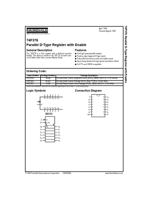 74F378SCX Datasheet PDF Fairchild Semiconductor
