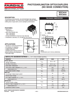 MOC8030S Datasheet PDF Fairchild Semiconductor