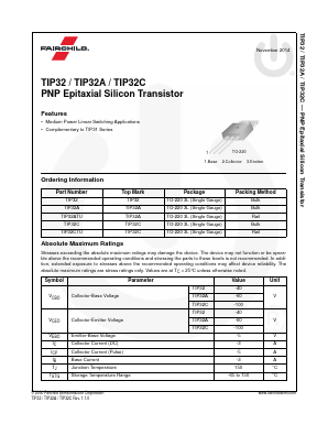 TIP32ATU Datasheet PDF Fairchild Semiconductor