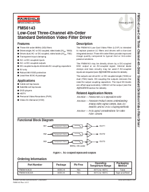 FMS6143CSX Datasheet PDF Fairchild Semiconductor