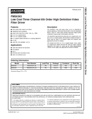 FMS6363CSX_NL Datasheet PDF Fairchild Semiconductor