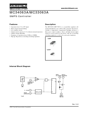 MC34063A Datasheet PDF Fairchild Semiconductor