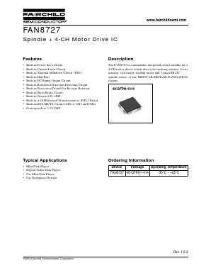 FAN8727 Datasheet PDF Fairchild Semiconductor