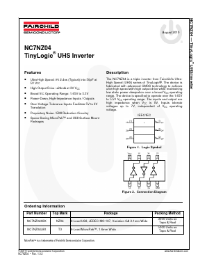 NC7NZ04L8X Datasheet PDF Fairchild Semiconductor